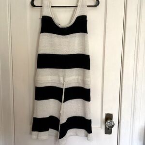 Bold Striped Linen Romper